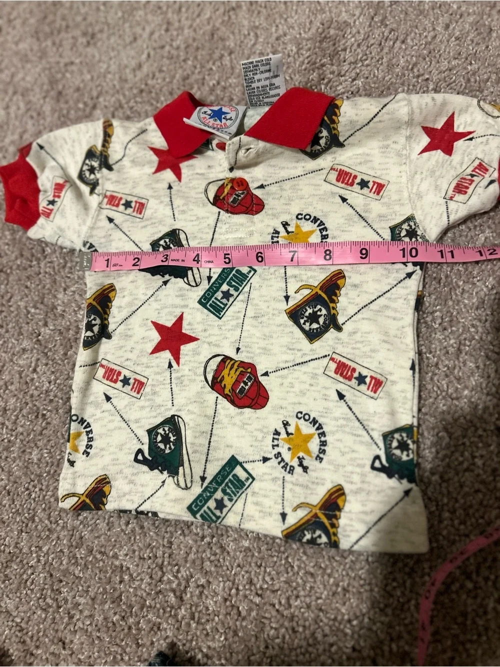 Vintage Converse All Star Baby Denim Overall Outfit Set Size 6/9 Months NWT